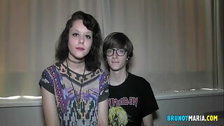 My girlfriend rides on my dick like a bitch in heat