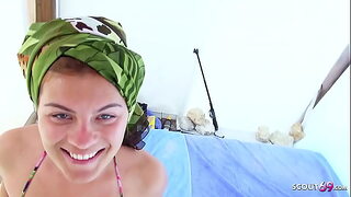 Real German Amateur Couple Fuck at the Beach Pavilion on Holiday Trip